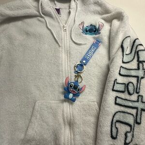Disney Stitch  Fleece Jacket & Keychain